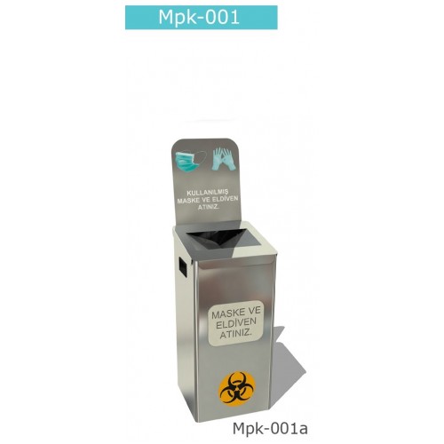 Контейнер из нержавеющей стали для медицинских отходов Mpk 001