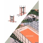 Комплексное спортивное пространство на открытом воздухе: от тренажёров и воркаутов, до баскетбольной площадки в Eco Park.