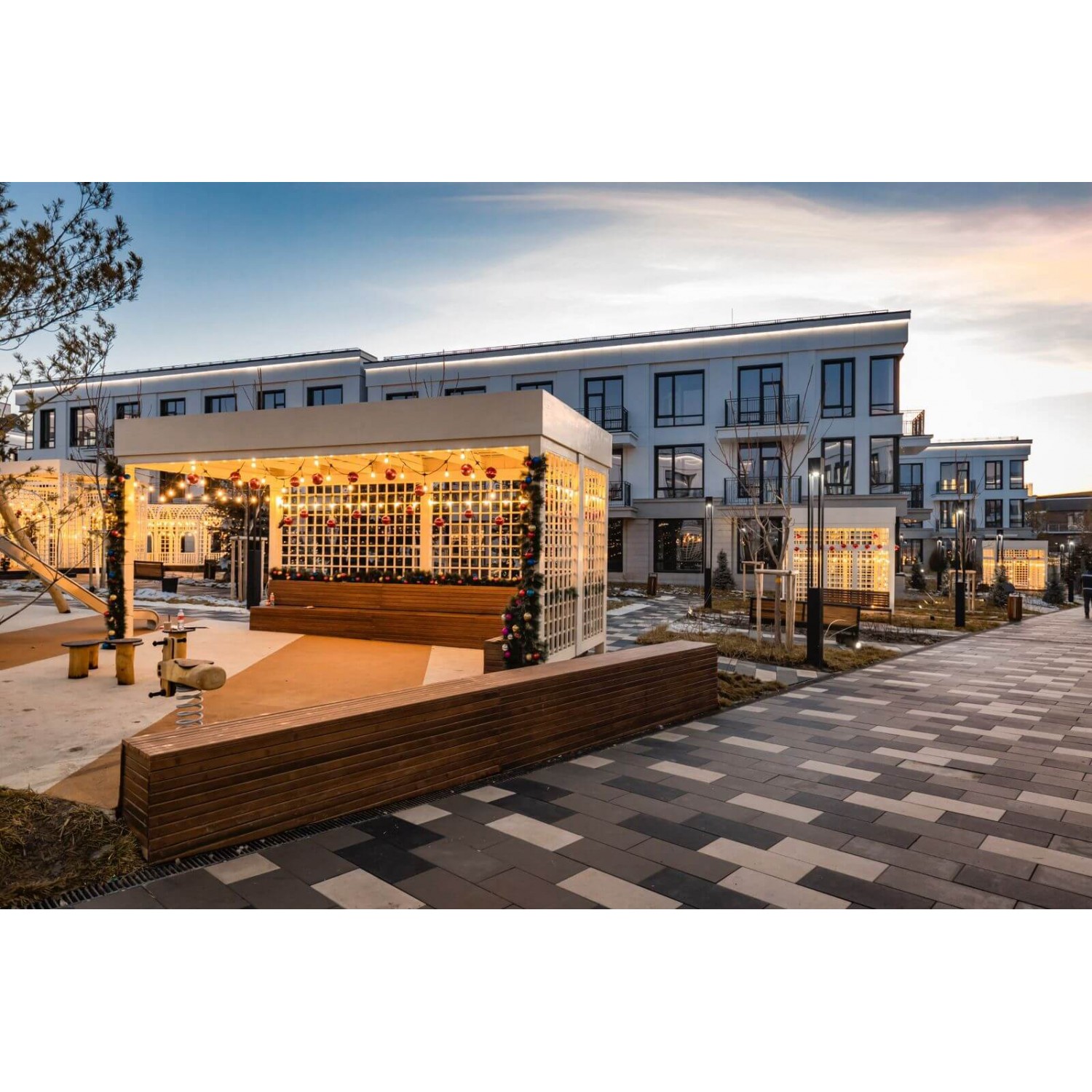 Проект ЖК “Aulet” Алматы проект благоустройства дворовой территории