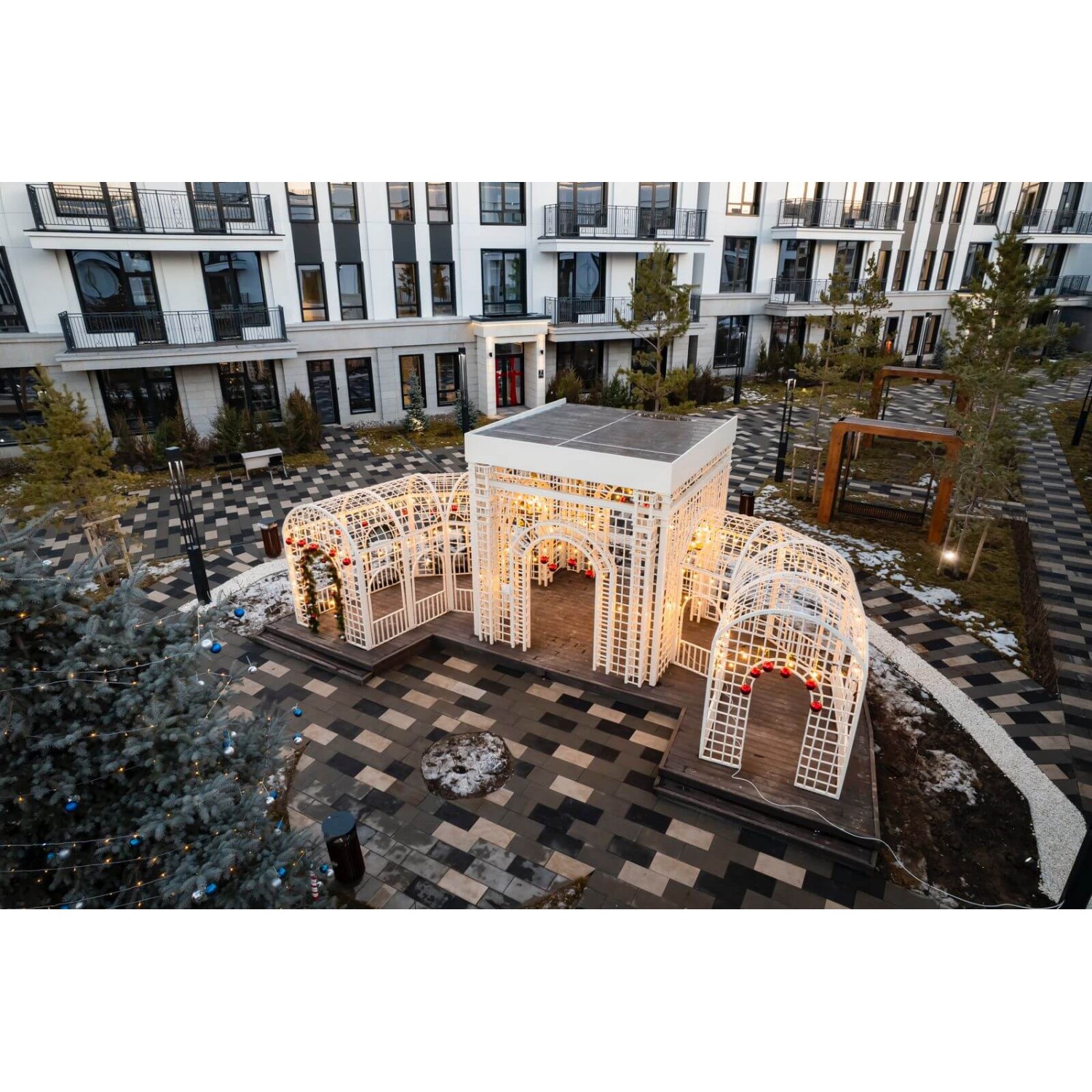 Проект ЖК “Aulet” Алматы проект благоустройства дворовой территории