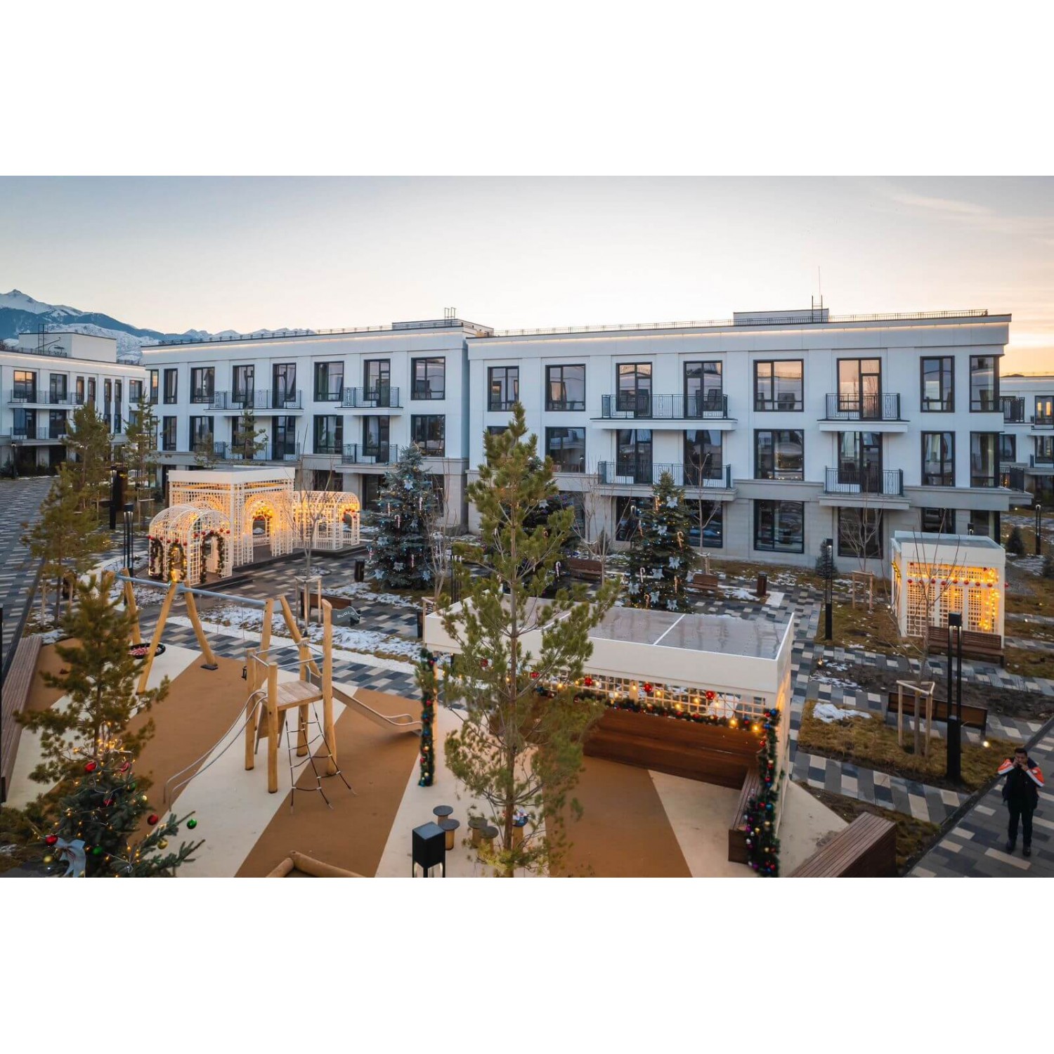 Проект ЖК “Aulet” Алматы проект благоустройства дворовой территории