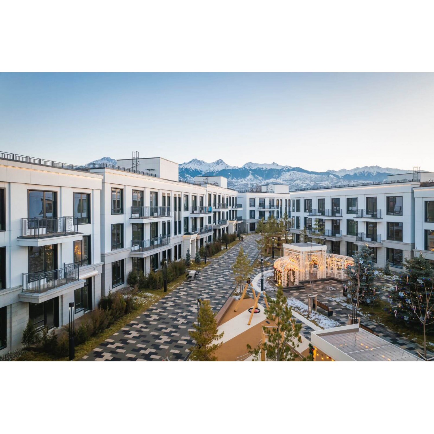 Проект ЖК “Aulet” Алматы проект благоустройства дворовой территории