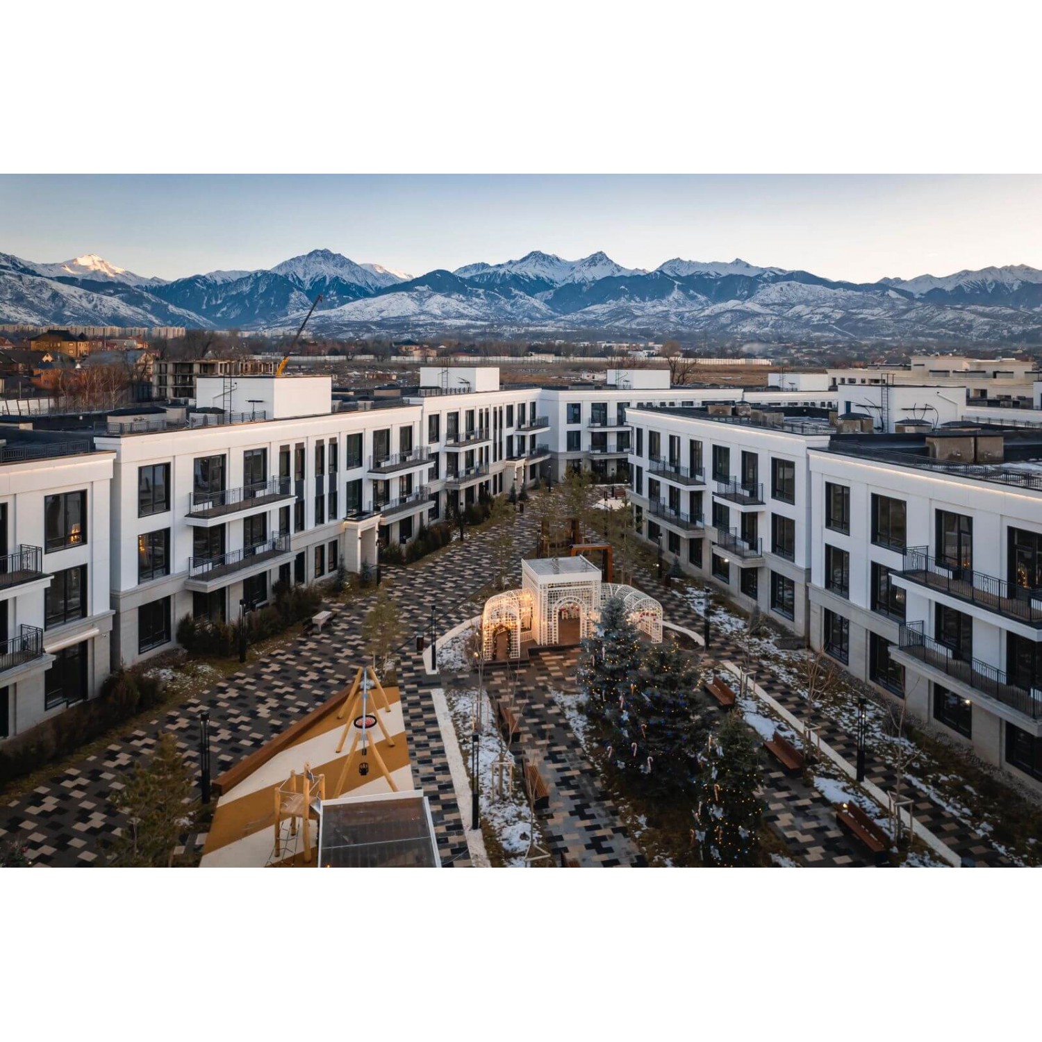 Проект ЖК “Aulet” Алматы проект благоустройства дворовой территории